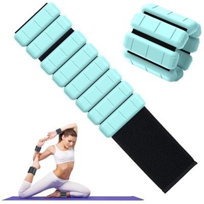 TopEsct Juego de 2 pesas ajustables para muñeca y tobillo(2lb/4lbs un par) pulsera con peso para entrenamiento de fuerza, caminar, correr, pilates, trotar, yoga TopEsct Juego de 2 pesas ajustables para muñeca y tobillo(2lb/4lbs un par) pulsera con peso para entrenamiento de fuerza, caminar, correr, pilates, trotar, yoga