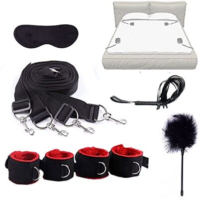 MINGSHOP Pulsera de correa de tobillo de felpa de nailon ajustable, ejercicio de yoga para dos personas Šêx Šträpš (4 piezas/paquete) MINGSHOP Pulsera de correa de tobillo de felpa de nailon ajustable, ejercicio de yoga para dos personas Šêx Šträpš (4 piezas/paquete)