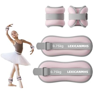 LEXICANMHS Pesas Tobillos y Muñecas, 2 x 0,75 kg, para Baile y Caminar LEXICANMHS Pesas Tobillos y Muñecas, 2 x 0,75 kg, para Baile y Caminar