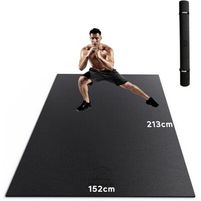 HAPBEAR Esterilla Deporte Grande, 213×152cm×8mm, Alfombra Gimnasio Antideslizante, Esterilla Fitness para Entrenamientos Caseros, Pilates, Aptitud, Gimnasia HAPBEAR Esterilla Deporte Grande, 213×152cm×8mm, Alfombra Gimnasio Antideslizante, Esterilla Fitness para Entrenamientos Caseros, Pilates, Aptitud, Gimnasia