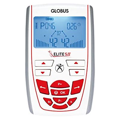 GLOBUS Elite SII, Électrostimulateur à 2 Canaux 100 Programmes pour traitement, Fitness, Forme Physique, Beauté, Santé et Bien-être GLOBUS Elite SII, Électrostimulateur à 2 Canaux 100 Programmes pour traitement, Fitness, Forme Physique, Beauté, Santé et Bien-être