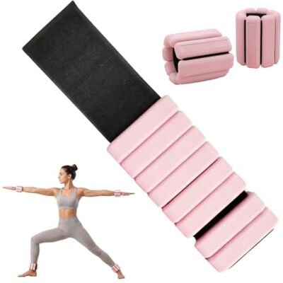 Relaxdays Manguitos con peso, set 2, colores tobillo/muñeca,silicona,pesas yoga/pilates/correr Relaxdays Manguitos con peso, set 2, colores tobillo/muñeca,silicona,pesas yoga/pilates/correr