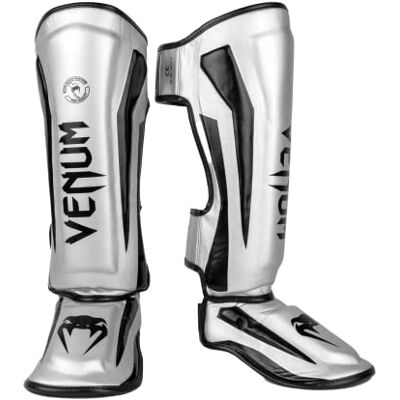 VENUM Espinilleras Elite Plata/Negro M VENUM Espinilleras Elite Plata/Negro M