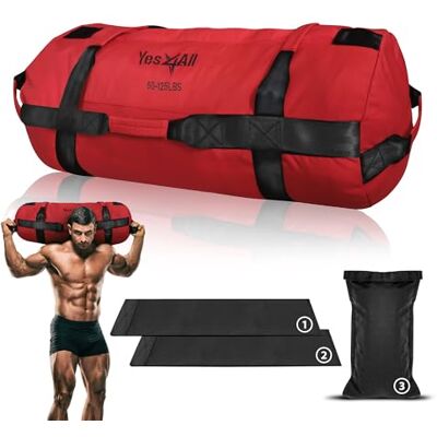Yes4All Ajustable Saco lastrado 2-90 kg Power Bag Ideal para el Entrenamiento de Running, Saco Arena para Muchos Entrenamientos Funcionales, Rucking, Fitness, Fuerza y Resistencia Yes4All Ajustable Saco lastrado 2-90 kg Power Bag Ideal para el Entrenamiento de Running, Saco Arena para Muchos Entrenamientos Funcionales, Rucking, Fitness, Fuerza y Resistencia