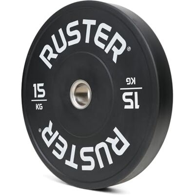 R Ruster RUSTER Discos Olímpicos Bumper Pesas 5kg 10kg 15kg 20kg 25kg Discos Pesas para Gym, Gimnasio en Casa, Halterofilia, Crosstraining y Pesos Fitness (Negro, 15kg) R Ruster RUSTER Discos Olímpicos Bumper Pesas 5kg 10kg 15kg 20kg 25kg Discos Pesas para Gym, Gimnasio en Casa, Halterofilia, Crosstraining y Pesos Fitness (Negro, 15kg)