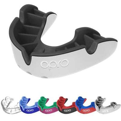 OPRO Protector Bucal Nivel Plata Ajuste Esencial para Adultos y Niños Bucal para Boxeo, MMA, BJJ, Rugby y Hockey Moldeo Fácil con Garantía Dental Incluida OPRO Protector Bucal Nivel Plata Ajuste Esencial para Adultos y Niños Bucal para Boxeo, MMA, BJJ, Rugby y Hockey Moldeo Fácil con Garantía Dental Incluida