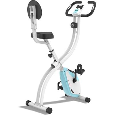 Ultrasport F-Bike 200B, entrenador bicicleta, bicicleta estática plegable, con respaldo, computadora entrenamiento LCD, peso máx 110 kg, medición frecuen cardíaca, 8 niveles resistencia, Menta/Blanco Ultrasport F-Bike 200B, entrenador bicicleta, bicicleta estática plegable, con respaldo, computadora entrenamiento LCD, peso máx 110 kg, medición frecuen cardíaca, 8 niveles resistencia, Menta/Blanco