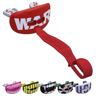 SAFEJAWZ Protector de labios para adultos y jóvenes para boxeo, baloncesto, lacrosse, fútbol, MMA, artes marciales, hockey y todos los deportes de contacto (War) SAFEJAWZ Protector de labios para adultos y jóvenes para boxeo, baloncesto, lacrosse, fútbol, MMA, artes marciales, hockey y todos los deportes de contacto (War)