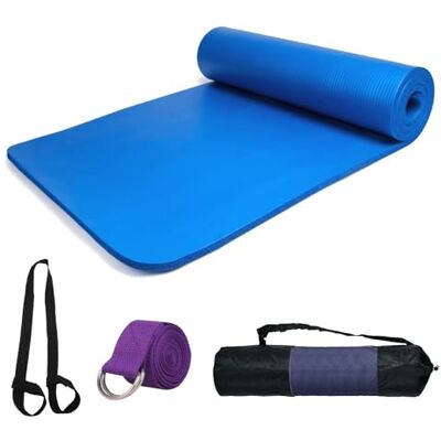 smallrun Esterilla Yoga Esterilla Pilates Antideslizante 0mm Alfombrilla de Yoga Esterilla Deporte Yoga Mat para Pilates Yoga Fitness 83x6cm (NBR AZUL 0MM) smallrun Esterilla Yoga Esterilla Pilates Antideslizante 0mm Alfombrilla de Yoga Esterilla Deporte Yoga Mat para Pilates Yoga Fitness 83x6cm (NBR AZUL 0MM)