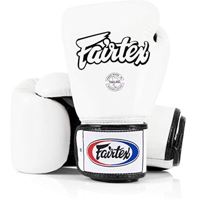 Fairtex Guantes de Boxeo BGV1 para Entrenamiento y Sparring de Muay Thai, Hombres, Mujeres y Niños Guantes MMA para Artes Marciales, Ligeros y Amortiguadores -(Blanco 16 oz) Fairtex Guantes de Boxeo BGV1 para Entrenamiento y Sparring de Muay Thai, Hombres, Mujeres y Niños Guantes MMA para Artes Marciales, Ligeros y Amortiguadores -(Blanco 16 oz)