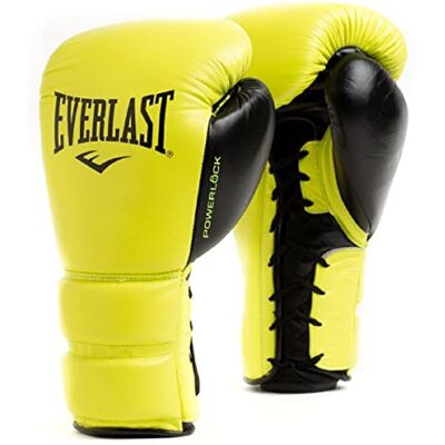 Everlast Guantes de Boxeo Powerlock 2 Pro Laced 12oz, Amarillo Neón para Saco y Sparring, Soporte de Muñeca, Espuma de Cinco Capas y Sistema con Cordones Auténtico Everlast Guantes de Boxeo Powerlock 2 Pro Laced 12oz, Amarillo Neón para Saco y Sparring, Soporte de Muñeca, Espuma de Cinco Capas y Sistema con Cordones Auténtico