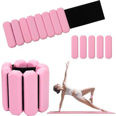 Omtofo 2lb 1 Par Pesas Ajustables para muñeca, Pesas para Tobillo, para Ejercicio, Caminar, Correr, Yoga, aeróbicos, Pilates, Pulsera para soportar Peso, Pulsera de Fitness(Negro) Omtofo 2lb 1 Par Pesas Ajustables para muñeca, Pesas para Tobillo, para Ejercicio, Caminar, Correr, Yoga, aeróbicos, Pilates, Pulsera para soportar Peso, Pulsera de Fitness(Negro)