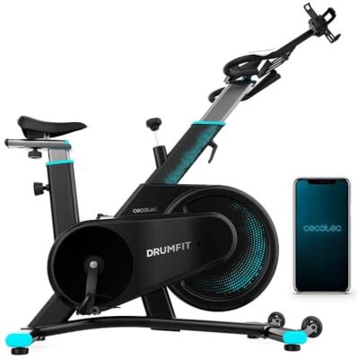 Cecotec Bicicleta Estática Indoor con DrumFit Indoor 7000 Magno Connected Resistencia Magnética, Silenciosa, Bluetooth, Sillín y Manillar Ergonómicos y Ajustables, Pantalla LCD, Soporte Tablet Cecotec Bicicleta Estática Indoor con DrumFit Indoor 7000 Magno Connected Resistencia Magnética, Silenciosa, Bluetooth, Sillín y Manillar Ergonómicos y Ajustables, Pantalla LCD, Soporte Tablet