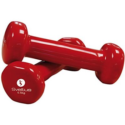 Sveltus Rehab europa Epoxy Mancuerna, Juventud Unisex, Rojo-Rojo, 0,5 kg Sveltus Rehab europa Epoxy Mancuerna, Juventud Unisex, Rojo-Rojo, 0,5 kg