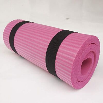 ausuky Esterilla gruesa antideslizante de 15 mm para yoga, pérdida de peso, pilates, gimnasio, color rosa ausuky Esterilla gruesa antideslizante de 15 mm para yoga, pérdida de peso, pilates, gimnasio, color rosa