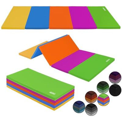 ALPIDEX Colchoneta Gimnasia Plegable Suelo Niños 185x78x3,2cm Acrobacias Esterilla, Artística, Rítmica, Volteretas, Deportiva, Ejercicio, Casa, Antideslizante, Pilates, Yoga, Fitness, Adultos ALPIDEX Colchoneta Gimnasia Plegable Suelo Niños 185x78x3,2cm Acrobacias Esterilla, Artística, Rítmica, Volteretas, Deportiva, Ejercicio, Casa, Antideslizante, Pilates, Yoga, Fitness, Adultos