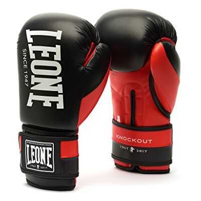 LEONE 1947 GN371 - Cuero sintético, Acolchado anti-impacto de varias capas, Cierre de velcro - Guantes de boxeo LEONE 1947 GN371 - Cuero sintético, Acolchado anti-impacto de varias capas, Cierre de velcro - Guantes de boxeo