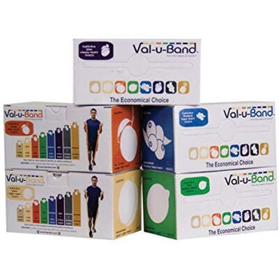 Cando Val-u-Band W72025 Val, U, Banda de Ejercicio, 5,5M, Juego 5 Colores Cando Val-u-Band W72025 Val, U, Banda de Ejercicio, 5,5M, Juego 5 Colores