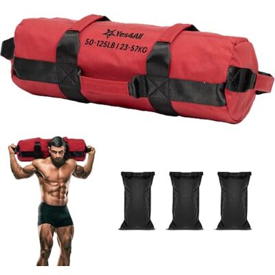 Yes4All Saco de Arena, Rojo, 0 56 Kilogramos, Saco lastrado para entrenamiento de carrera, Saco de Arena para entrenamiento funcional, Crossfit, Fitness, Conditioning Yes4All Saco de Arena, Rojo, 0 56 Kilogramos, Saco lastrado para entrenamiento de carrera, Saco de Arena para entrenamiento funcional, Crossfit, Fitness, Conditioning