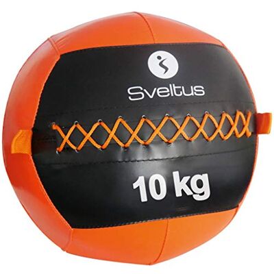 Pelota medicinal para pared de Sveltus - Absorbe impactos, antideslizante, 35 cm - Pelota medicinal Pelota medicinal para pared de Sveltus - Absorbe impactos, antideslizante, 35 cm - Pelota medicinal
