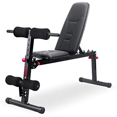 Ultrasport musculación Plegable multifunción TR-5 All in One 9-1, Acolchado cómodo, Respaldo Regulable, se Puede Usar como Banco Plano, Adecuado para Principiantes y Profesionales, Unisex Adulto Ultrasport musculación Plegable multifunción TR-5 All in One 9-1, Acolchado cómodo, Respaldo Regulable, se Puede Usar como Banco Plano, Adecuado para Principiantes y Profesionales, Unisex Adulto