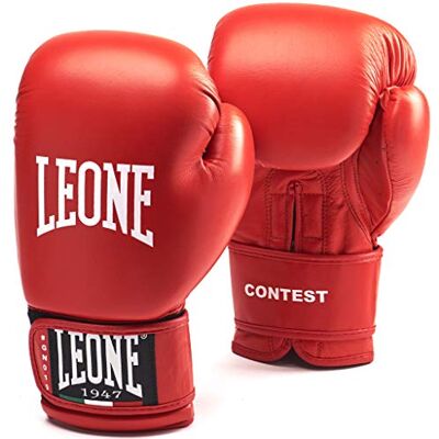LEONE 1947 , Concurso De Guantes De Boxeo, Unisex Adulto, Rojo, 10 OZ, LEONE 1947 , Concurso De Guantes De Boxeo, Unisex Adulto, Rojo, 10 OZ,
