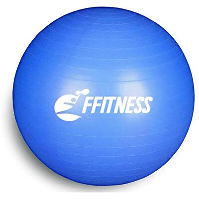FFitness FSTBB55B Total Body Balance Ball Home Fitness Bigger Fit Ball (Diámetro de 55 a 85 cm) para Yoga, Pilates, Gimnasio GymBall Pelota Suiza Anti-Spar (55 cm, Azul) FFitness FSTBB55B Total Body Balance Ball Home Fitness Bigger Fit Ball (Diámetro de 55 a 85 cm) para Yoga, Pilates, Gimnasio GymBall Pelota Suiza Anti-Spar (55 cm, Azul)