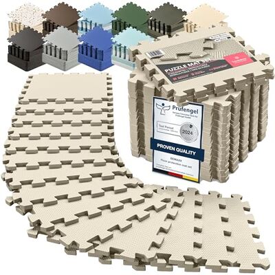 BeMaxx Esterilla Fitness Puzzle para Suelo Gimnasio Alfombrilla Goma EVA Set de Protección para Ejercicio en Casa Máquinas Deporte, Protector Expandible Tatami Tapiz Alfombra Colchonetas Pesas Gym BeMaxx Esterilla Fitness Puzzle para Suelo Gimnasio Alfombrilla Goma EVA Set de Protección para Ejercicio en Casa Máquinas Deporte, Protector Expandible Tatami Tapiz Alfombra Colchonetas Pesas Gym