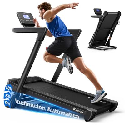 MERACH Cinta de Correr Plegable, 18% Inclinación Automática Cinta de Andar MERACH Cinta de Correr Plegable, 18% Inclinación Automática Cinta de Andar