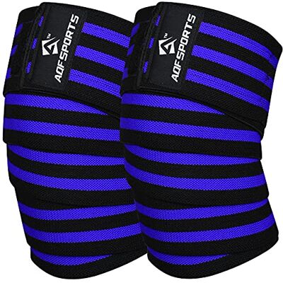 AQF Rodilleras para Levantamiento de Pesas Aprobadas por IPL y USPA (1 par) Soporte de Rodilla para Menisco y Ligamentos, Vendaje Elástico con Protección para Powerlifting, Gimnasio AQF Rodilleras para Levantamiento de Pesas Aprobadas por IPL y USPA (1 par) Soporte de Rodilla para Menisco y Ligamentos, Vendaje Elástico con Protección para Powerlifting, Gimnasio