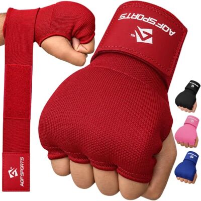 AQF Vendas Boxeo 75cm, Guantes Interiores para Muay Thai, Taekwondo & MMA Muñequeras Elásticas, Protector Mano, Diseño 4 Dedos, Cierre Gancho-Bucle, Ideales para Boxeo, Kickboxing & Saco de Boxeo AQF Vendas Boxeo 75cm, Guantes Interiores para Muay Thai, Taekwondo & MMA Muñequeras Elásticas, Protector Mano, Diseño 4 Dedos, Cierre Gancho-Bucle, Ideales para Boxeo, Kickboxing & Saco de Boxeo