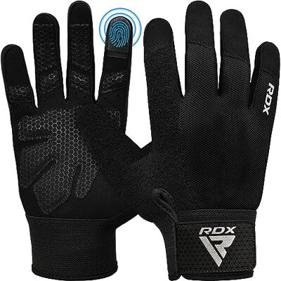 RDX Guantes Gimnasio Musculacion Entrenamiento Gym, Antideslizante Levantamiento de Pesas Musculación Palma Acolchada Gel Antideslizante Transpirable Pantalla Táctil Equipo de Fitness en Casa RDX Guantes Gimnasio Musculacion Entrenamiento Gym, Antideslizante Levantamiento de Pesas Musculación Palma Acolchada Gel Antideslizante Transpirable Pantalla Táctil Equipo de Fitness en Casa