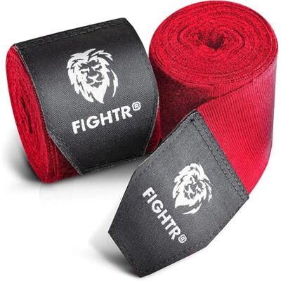FIGHTR ® Premium Vendas de Boxeo máxima Estabilidad y Seguridad 4m Cinta de Boxeo Medio elásticos con Lazo para el Pulgar para Boxeo, MMA, Mauy Thai Box Bandage Sport FIGHTR ® Premium Vendas de Boxeo máxima Estabilidad y Seguridad 4m Cinta de Boxeo Medio elásticos con Lazo para el Pulgar para Boxeo, MMA, Mauy Thai Box Bandage Sport