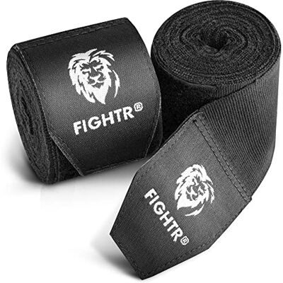 FIGHTR ® Premium Vendas de Boxeo máxima Estabilidad y Seguridad 4m Cinta de Boxeo Medio elásticos con Lazo para el Pulgar para Boxeo, MMA, Mauy Thai Box Bandage Sport FIGHTR ® Premium Vendas de Boxeo máxima Estabilidad y Seguridad 4m Cinta de Boxeo Medio elásticos con Lazo para el Pulgar para Boxeo, MMA, Mauy Thai Box Bandage Sport