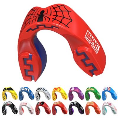 Marvel Spider-Man Protector bucal adultos y niños para todos los deportes de contacto, incluidos rugby, MMA, artes marciales de kickboxing, judo, hockey y boxeo Marvel Spider-Man Protector bucal adultos y niños para todos los deportes de contacto, incluidos rugby, MMA, artes marciales de kickboxing, judo, hockey y boxeo