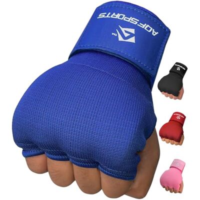 AQF Vendas Boxeo, Guantes Interiores, Muñecas Elásticas Tape Vendaje 75cm Largo, Wraps Protector Mano para Muay Thai, Taekwondo & MMA AQF Vendas Boxeo, Guantes Interiores, Muñecas Elásticas Tape Vendaje 75cm Largo, Wraps Protector Mano para Muay Thai, Taekwondo & MMA