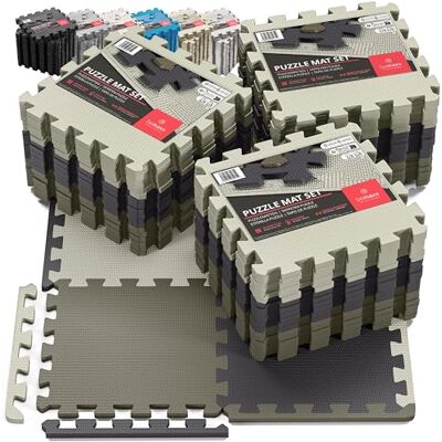 BeMaxx Esterilla Fitness Puzzle para Suelos de Gimnasio Set de Protección Goma Espuma Losas Caucho para Máquinas de Deporte, Alfombrilla Protector Expandible Tatami Tapiz Alfombra Gym – Set de 3 BeMaxx Esterilla Fitness Puzzle para Suelos de Gimnasio Set de Protección Goma Espuma Losas Caucho para Máquinas de Deporte, Alfombrilla Protector Expandible Tatami Tapiz Alfombra Gym – Set de 3