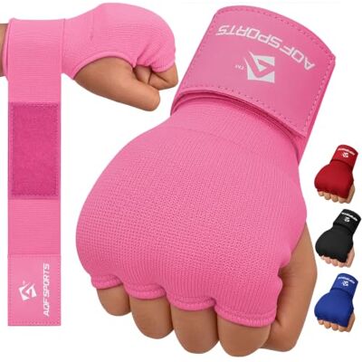 AQF Vendas Boxeo 75cm, Guantes Interiores para Muay Thai, Taekwondo & MMA Muñequeras Elásticas, Protector Mano, Diseño 4 Dedos, Cierre Gancho-Bucle, Ideales para Boxeo, Kickboxing & Saco de Boxeo AQF Vendas Boxeo 75cm, Guantes Interiores para Muay Thai, Taekwondo & MMA Muñequeras Elásticas, Protector Mano, Diseño 4 Dedos, Cierre Gancho-Bucle, Ideales para Boxeo, Kickboxing & Saco de Boxeo