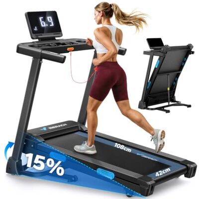 MERACH T12 Cinta de Correr Plegable, 15% Cinta de Andar con Inclinación MERACH T12 Cinta de Correr Plegable, 15% Cinta de Andar con Inclinación