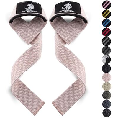 Fitgriff ® Straps Gym, Correas Levantamiento de Pesas, Powerlifting, Agarraderas Gimnasio Lifting Straps Mujeres y Hombres (X-Small (menos de 16cm muñeca), Blush Pink (Grip)) Fitgriff ® Straps Gym, Correas Levantamiento de Pesas, Powerlifting, Agarraderas Gimnasio Lifting Straps Mujeres y Hombres (X-Small (menos de 16cm muñeca), Blush Pink (Grip))