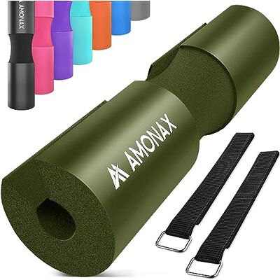 Amonax almohadilla barra gimnasio protector, Cuello y Hombros Almohadilla para Sentadillas y Empuje de Cadera, para ejercicios en casa y en el gimnasio, entrenamiento de fuerza y pesas Amonax almohadilla barra gimnasio protector, Cuello y Hombros Almohadilla para Sentadillas y Empuje de Cadera, para ejercicios en casa y en el gimnasio, entrenamiento de fuerza y pesas