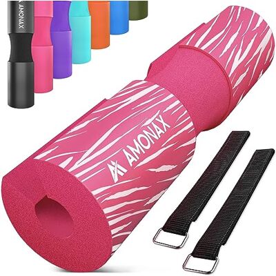 Amonax almohadilla barra gimnasio protector, Cuello y Hombros Almohadilla para Sentadillas y Empuje de Cadera, para ejercicios en casa y en el gimnasio, entrenamiento de fuerza y pesas Amonax almohadilla barra gimnasio protector, Cuello y Hombros Almohadilla para Sentadillas y Empuje de Cadera, para ejercicios en casa y en el gimnasio, entrenamiento de fuerza y pesas