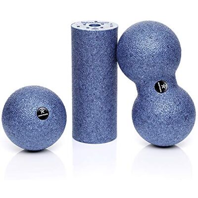 BODYMATE Set con Rodillo miofascial Mini 15 cm Largo x 6 cm diámetro, Bola 8 cm diámetro y Bola Doble 8 cm diámetro BODYMATE Set con Rodillo miofascial Mini 15 cm Largo x 6 cm diámetro, Bola 8 cm diámetro y Bola Doble 8 cm diámetro