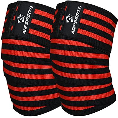 AQF Rodilleras para Levantamiento de Pesas Aprobadas por IPL y USPA (1 par) Soporte de Rodilla para Menisco y Ligamentos, Vendaje Elástico con Protección para Powerlifting, Gimnasio AQF Rodilleras para Levantamiento de Pesas Aprobadas por IPL y USPA (1 par) Soporte de Rodilla para Menisco y Ligamentos, Vendaje Elástico con Protección para Powerlifting, Gimnasio