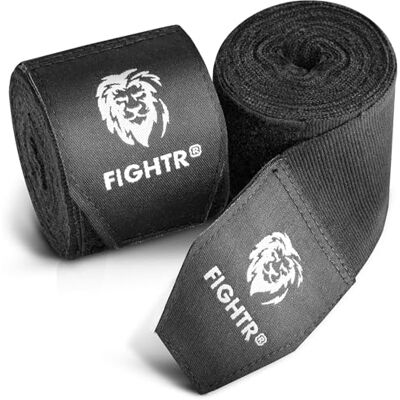 FIGHTR ® Premium Vendas de Boxeo máxima Estabilidad y Seguridad 4m Cinta de Boxeo Medio elásticos con Lazo para el Pulgar para Boxeo, MMA, Mauy Thai Box Bandage Sport FIGHTR ® Premium Vendas de Boxeo máxima Estabilidad y Seguridad 4m Cinta de Boxeo Medio elásticos con Lazo para el Pulgar para Boxeo, MMA, Mauy Thai Box Bandage Sport