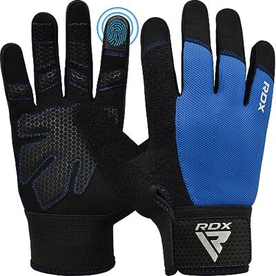 RDX Guantes Gimnasio Musculacion Entrenamiento Gym, Antideslizante Levantamiento de Pesas Musculación Palma Acolchada Gel Antideslizante Transpirable Pantalla Táctil Equipo de Fitness en Casa RDX Guantes Gimnasio Musculacion Entrenamiento Gym, Antideslizante Levantamiento de Pesas Musculación Palma Acolchada Gel Antideslizante Transpirable Pantalla Táctil Equipo de Fitness en Casa
