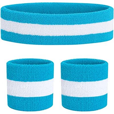 ONUPGO Muñequeras muñequeras de Diadema Set (3 Piezas) Diadema Deportiva Muñequeras con Banda de Toalla Muñequera de Tela de Toalla Ejercicio atlético Muñequera de Baloncesto ONUPGO Muñequeras muñequeras de Diadema Set (3 Piezas) Diadema Deportiva Muñequeras con Banda de Toalla Muñequera de Tela de Toalla Ejercicio atlético Muñequera de Baloncesto