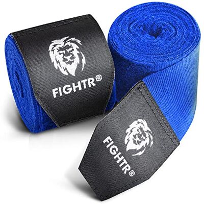 FIGHTR ® Premium Vendas de Boxeo máxima Estabilidad y Seguridad 4m Cinta de Boxeo Medio elásticos con Lazo para el Pulgar para Boxeo, MMA, Mauy Thai Box Bandage Sport FIGHTR ® Premium Vendas de Boxeo máxima Estabilidad y Seguridad 4m Cinta de Boxeo Medio elásticos con Lazo para el Pulgar para Boxeo, MMA, Mauy Thai Box Bandage Sport
