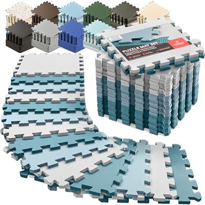 BeMaxx Esterilla Fitness Puzzle para Suelos de Gimnasio Set de Protección Goma Espuma Losas Caucho para Máquinas de Deporte, Alfombrilla Protector Expandible Tatami Tapiz Alfombra Colchonetas Pesas Gym BeMaxx Esterilla Fitness Puzzle para Suelos de Gimnasio Set de Protección Goma Espuma Losas Caucho para Máquinas de Deporte, Alfombrilla Protector Expandible Tatami Tapiz Alfombra Colchonetas Pesas Gym