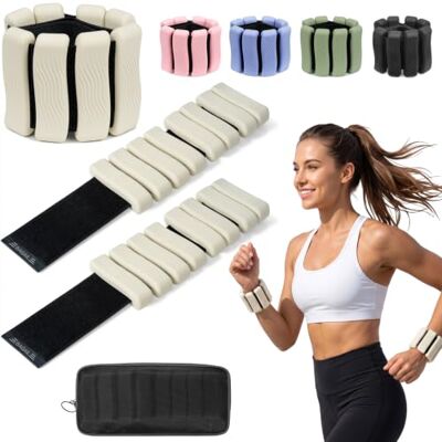 BAGAIL Pesas ajustables para muñecas y tobillos Para hombre y mujer, pesas para brazos y piernas, juego de 2 unidades (0,45/0,91 kg cada una), muñequeras para yoga, pilates BAGAIL Pesas ajustables para muñecas y tobillos Para hombre y mujer, pesas para brazos y piernas, juego de 2 unidades (0,45/0,91 kg cada una), muñequeras para yoga, pilates